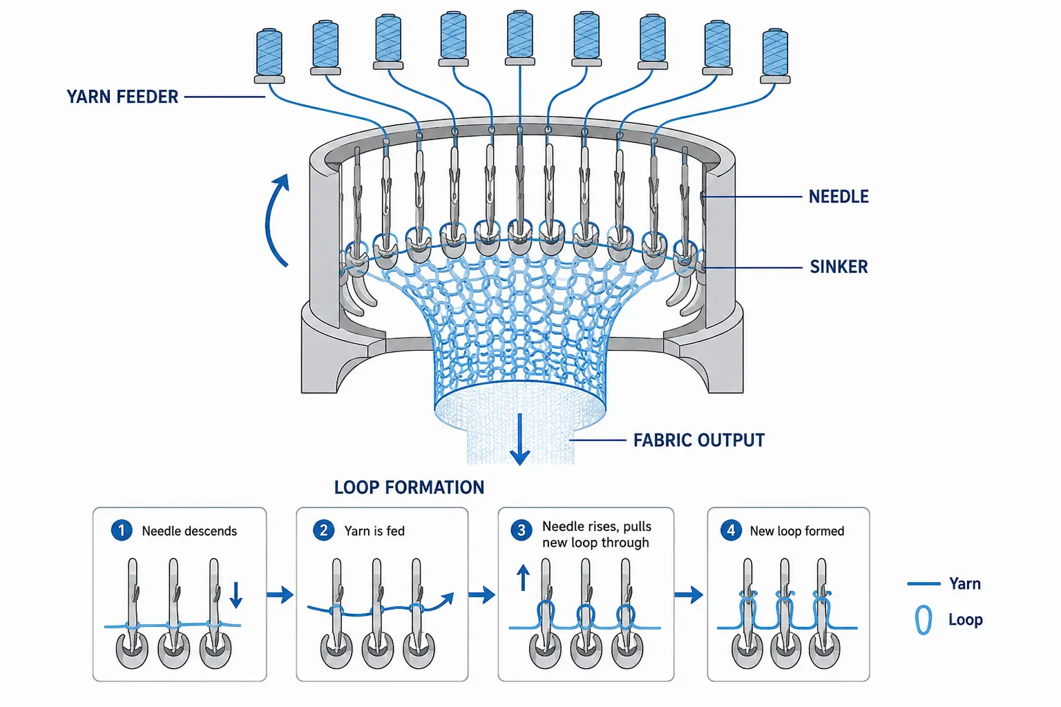 circular-knitting-machine-process yuvarlak-örgü-makinesi-işlemi