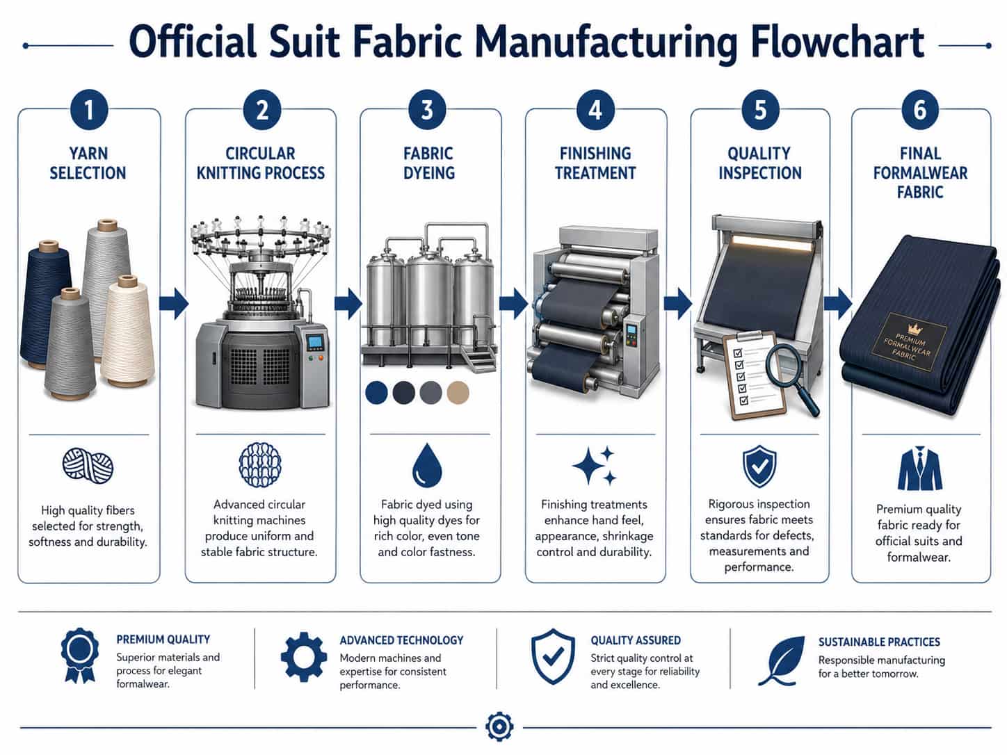 Official_Suit_Fabric_Manufacturing_Flowchart Resmi_Suit_Fabric_Manufacturing_Akış Şeması
