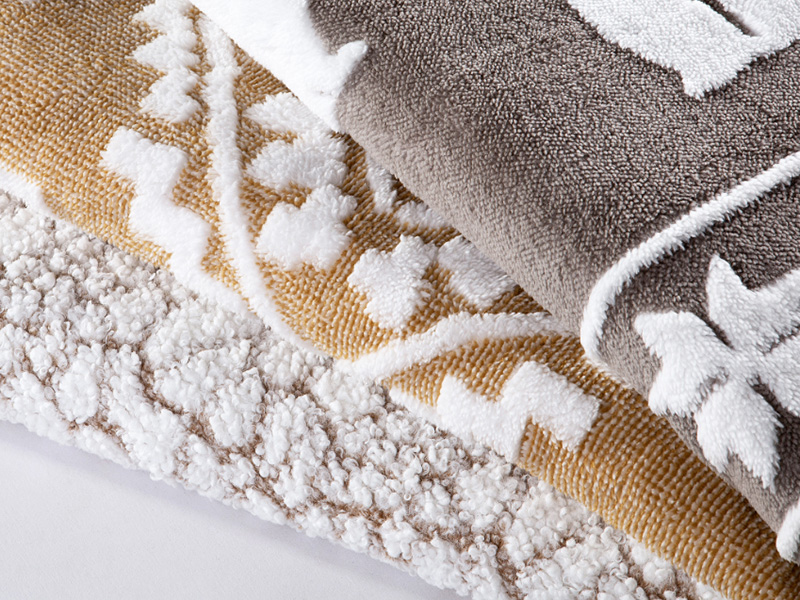 Çift uzun yığın jakard kumaş